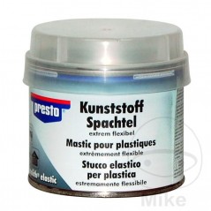 PRESTO Masilla elástica reparadora de plásticos + Endurecedor PRESTOLITH ELASTIC 2K 250 GR 565.12.86