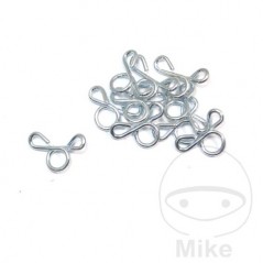 JMP Set abrazaderas de manguera combustible galvanizadas Ø 4 MM (20U) 736.01.64