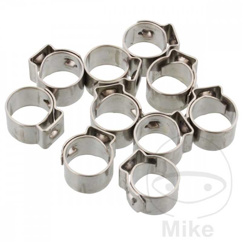 JMP Set abrazaderas ajustables Ø 9 MM WD 7 STAINLESS STEEL (10U) 736.02.13