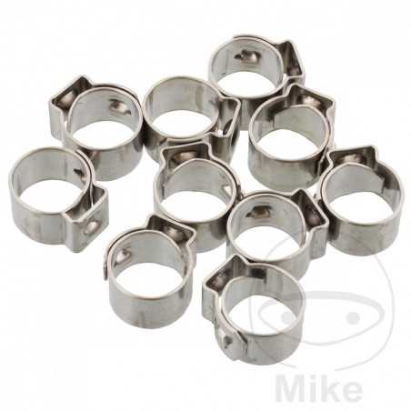 JMP Set abrazaderas ajustables Ø 9 MM WD 7 STAINLESS STEEL (10U) 736.02.13