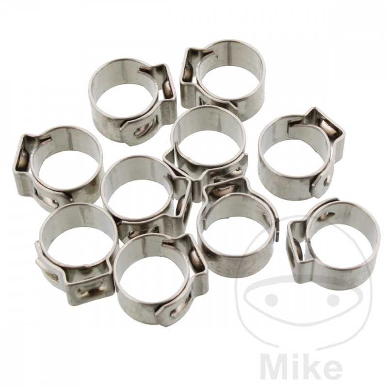 JMP Set abrazaderas ajustables Ø 10 MM WD 7 STAINLESS STEEL (10U) 736.02.14