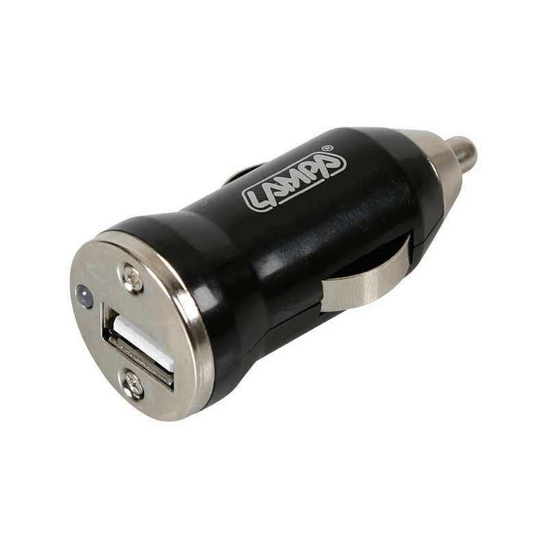 LAMPA Cargador de mechero USB 12/24V 1000MA LAM38950-A