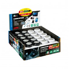 LAMPA Cargador de mechero USB 12/24V 2100MA LAM38952-A