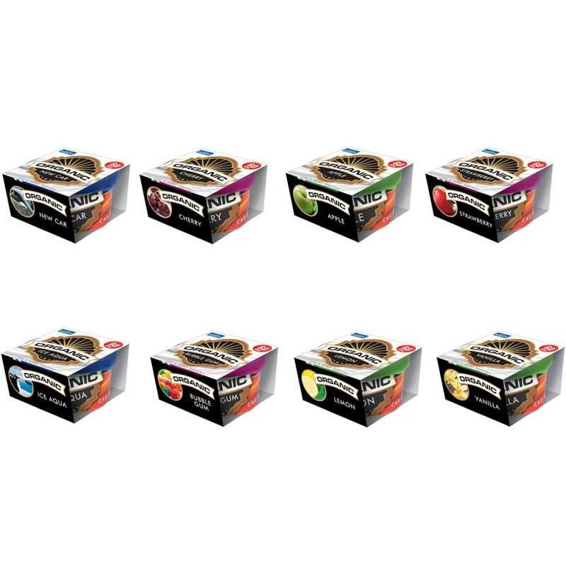TASOTTI Organic tin air freshener assorted aromas ORGANIC 02089Z
