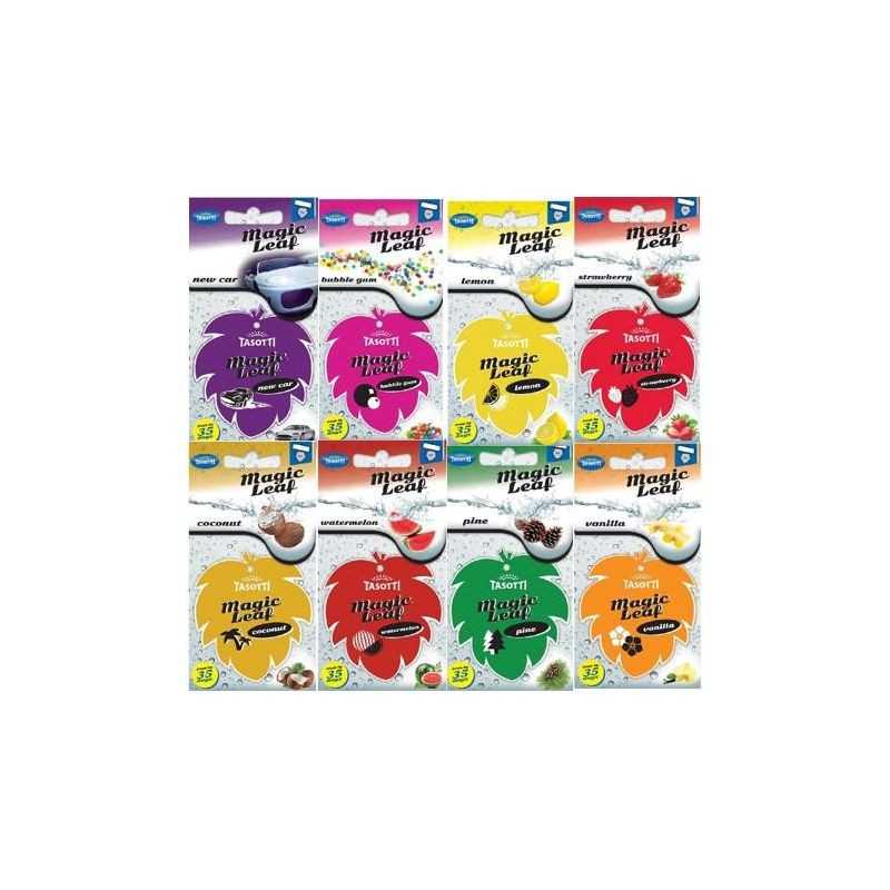TASOTTI Cellulose air freshener magical leaf assorted aromas 02112Z