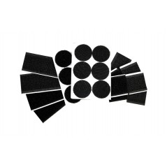 LAMPA Pack 12 pegatinas adhesivo velcro LAM70014