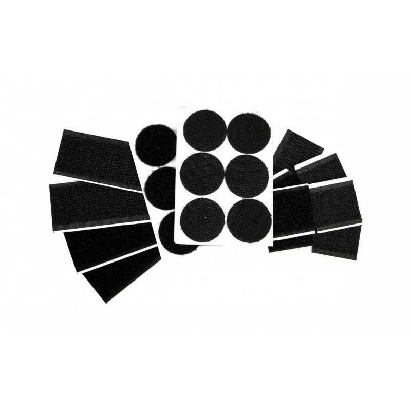 LAMPA Pack 12 pegatinas adhesivo velcro LAM70014