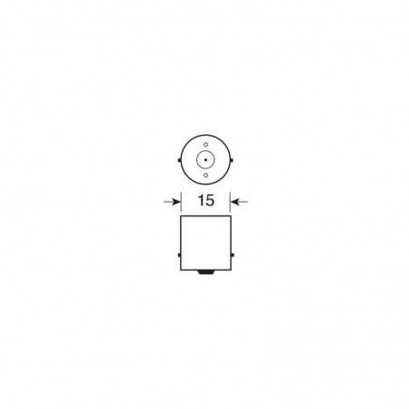Box of 10 lamps bulbs 1 filament approved P21W 24V 21W BA15S E