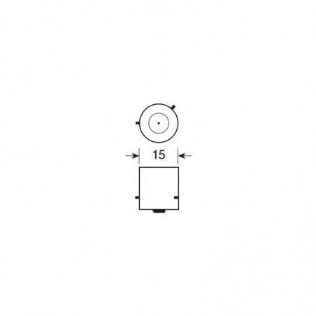 Box of 10 lamps bulbs 1 filament approved PY21W 24V 21W E