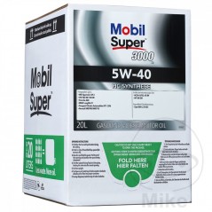 MOBIL synthetic car motor oil SUPER 3000 X1 5W-40 20L - BAG IN BOX SUPER 3000 X1 5W-40 20L - BAG IN BOX 558.47.05