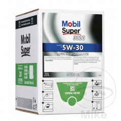 MOBIL synthetic motor oil for car with tap SUPER 3000 5W30 20L SUPER 3000 5W30 20L 558.47.14