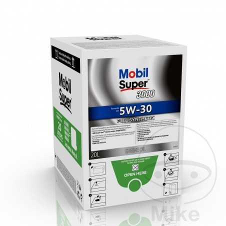 MOBIL Aceite de motor sintético para coche con grifo SUPER 3000 FORMULA D1 5W-30 20L 558.47.17