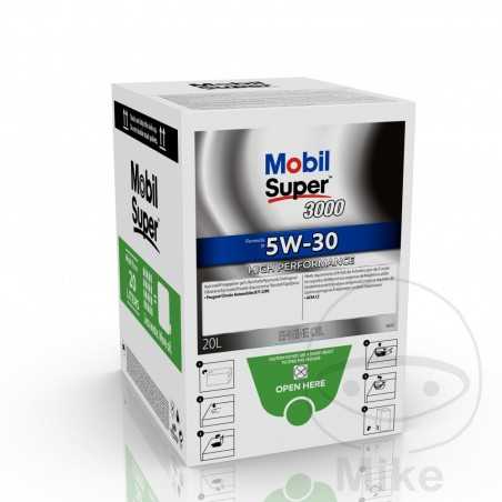 MOBIL synthetic motor oil for car with tap SUPER 3000 FORMULA P 5W-30 20L SUPER 3000 FORMULA P 5W-30 20L 558.47.21