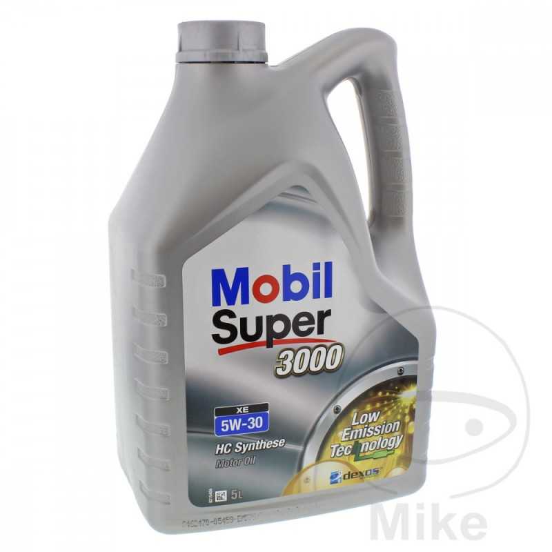 MOBIL Aceite de motor sintético para coche SUPER 3000 XE 5W-30 5L 558.52.03