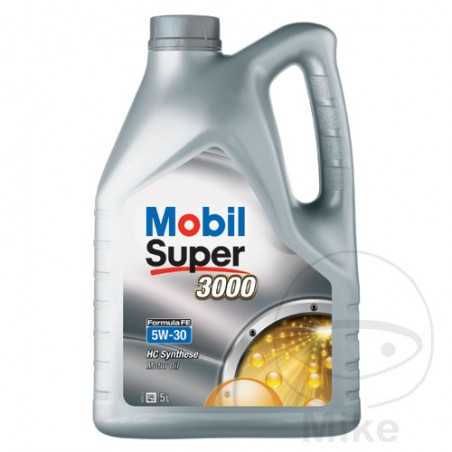MOBIL Aceite de motor sintético para coche SUPER 3000 X1 FE 5W-30 5L 558.56.66
