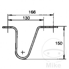 SIN MARCA Bracket for drawbar with brake V V 338.34.03