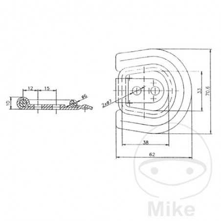 SIN MARCA Fixing ring with ring 62X71MM 62X71MM 338.60.75