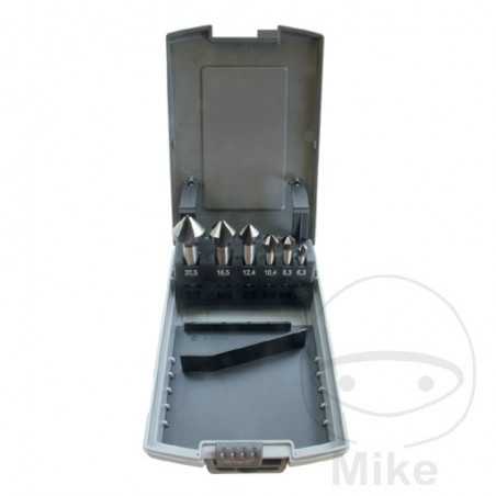 SIN MARCA Juego 6 brocas avellanador cónico 6.3-20.5 MM 644.27.50