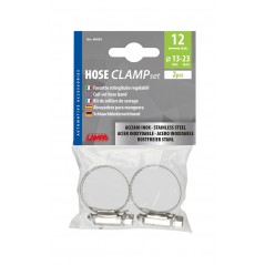 LAMPA Juego abrazaderas para manguera acero inoxidable 12 MM Ø 13-23 LAM69933
