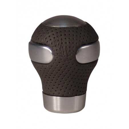 Aluminium/leather gear lever knob