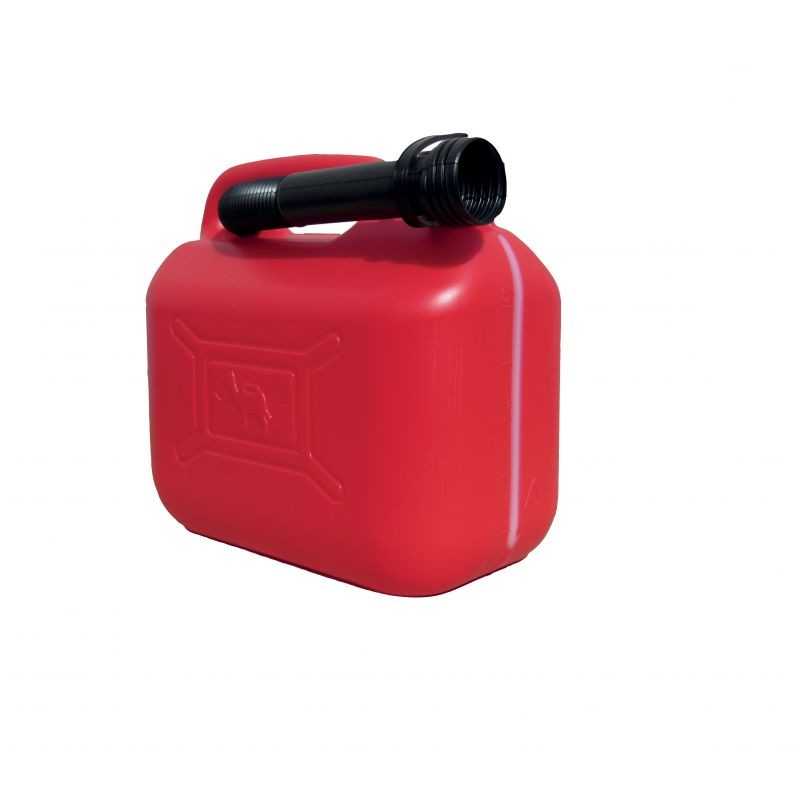 FASEBA Approved plastic gasoline can with level viewer 5L 08036