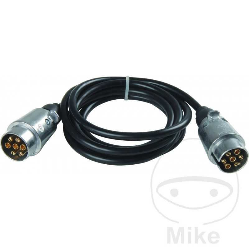 Cable de conexión remolque 2 enchufes 7 polos 12V
 2.8 M 146.74.55