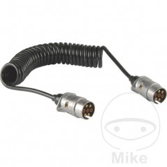 Trailer connection cable 2 plugs 7 poles 12V
 4 M 146.74.71