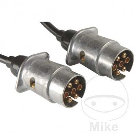 Cable de conexión remolque 2 enchufes 7 polos 12V
4 M 146.74.71