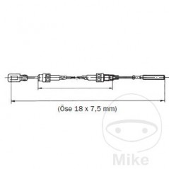 KNOTT Cable de freno 800/1100 338.21.24