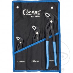 CONDOR Juego 3 alicates para bombas de agua 175 240 300 MM 636.27.20
