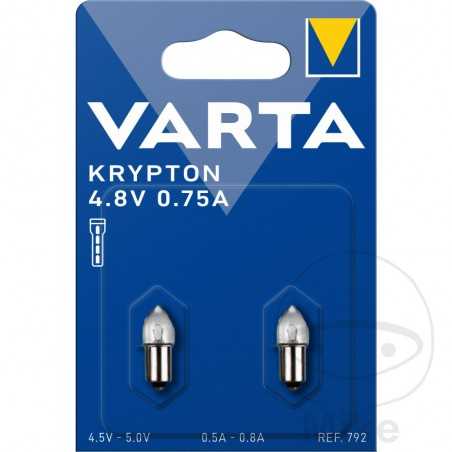 VARTA Blister 2 bulb lamps 792 - 4.8 V 
0.75 A 156.00.27