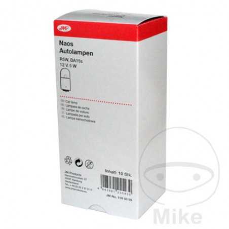 JMP Caja 10 lámparas bombilla 12V 5W BA15S R5W
NAOS 159.00.99