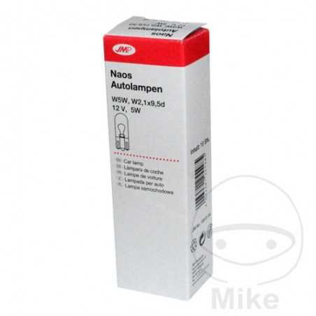 JMP Caja 10 lámparas bombilla 12V 5W 2.1X9.5 W5W NAOS 159.01.04