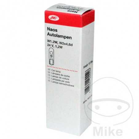 JMP Caja 10 lámparas bombilla 24V 1.2W W2X4.6D
T5 NAOS 159.01.10