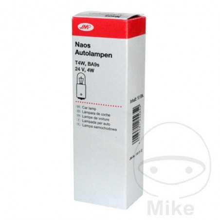 JMP Caja 10 lámparas bombilla 24V 4W BA9S
T4W NAOS 159.01.22