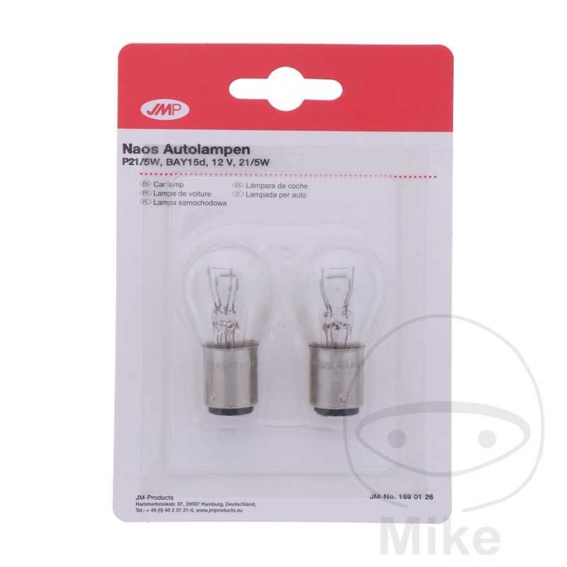 JMP Blister 2 bulb lamps 12V 21/5W BAY15D 
NAOS 159.01.26
