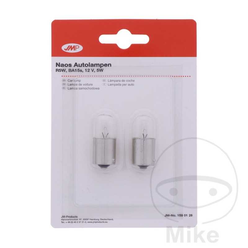 JMP Blister 2 bulb lamps 12V 5W BA15S 
R5W NAOS 159.01.28