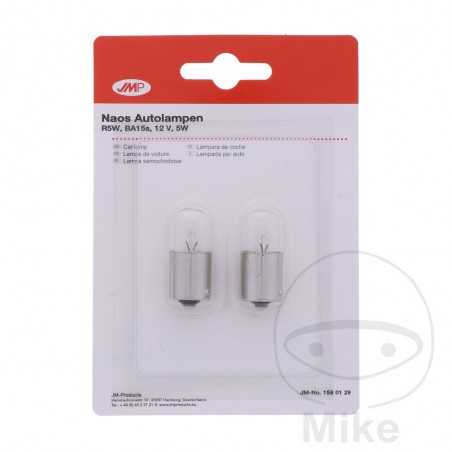 JMP Blister 2 lámparas bombilla 12V 5W BA15S
R5W NAOS 159.01.28