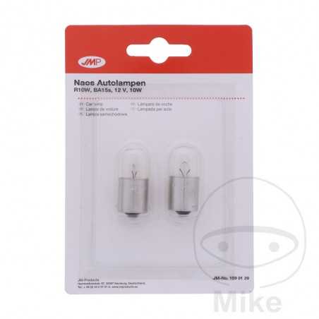 JMP Blister 2 lámparas bombilla 12V 10W BA15S RW 159.01.29