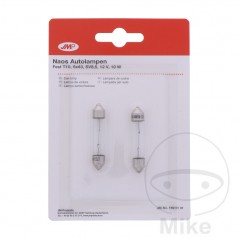 JMP Blister 2 lámparas bombilla para coche 12V 10W SV8.5-8 FEST T 159.01.31