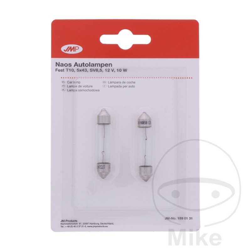 JMP Blister 2 bulb lamps for car 12V 10W SV8.5-8 FEST T 159.01.31
