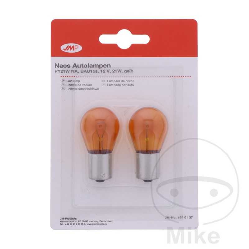 JMP Blister 2 lámparas bombilla 12V 21W BAU15S 
NAOS 159.01.37