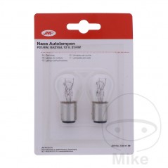 JMP Blister 2 bulb lamps for car 12V 21/4W BAZ15D NAOS 159.01.39