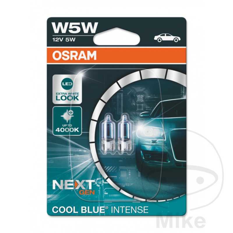 OSRAM Blister 2 bulb lamps for car 12V 5W 2.1X9.5D COOL BLUE INTENSE NG 159.02.52