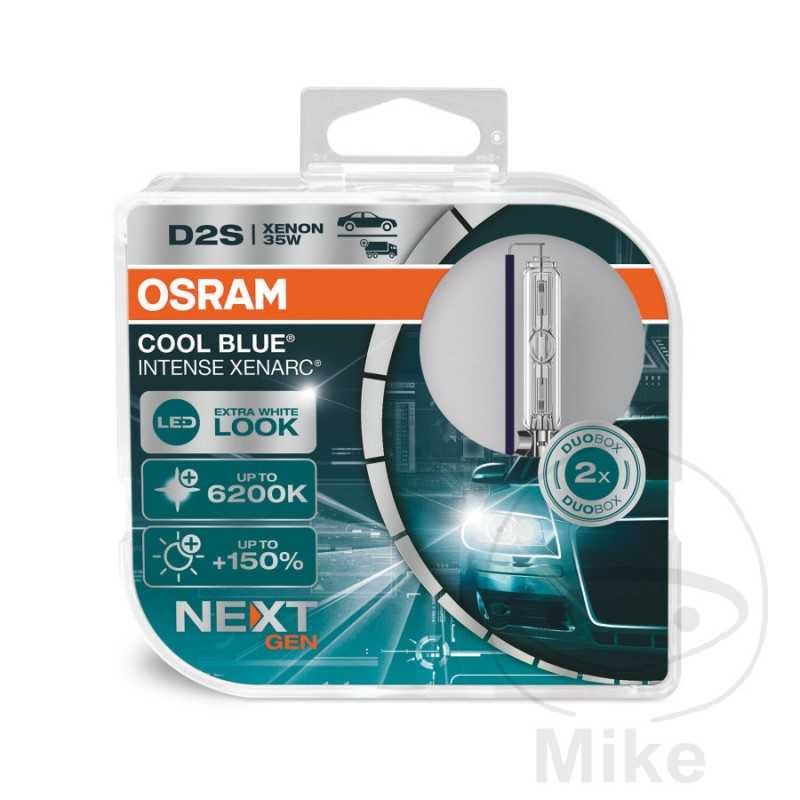 OSRAM Blister 2 bulb lamps for car 35W D2S 
CBI COOL BLUE INTENSE NEXT GEN 159.02.61
