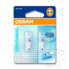 OSRAM LAMP, LIGHT BULB 12V 5W BA9S 
MINIWATT 159.15.44