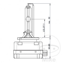 OSRAM Bombilla de xenón 35W D1S PK32D 
XENARC ORIGINAL 159.23.69