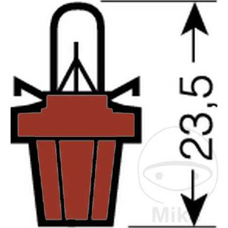 OSRAM plastic base bulb 24V 1.2W BX8.5D 2741MFX ORIGINAL 159.14.78