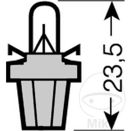 OSRAM plastic base bulb 24V 1.2W B8.5D 
2741MF ORIGINAL 159.14.86