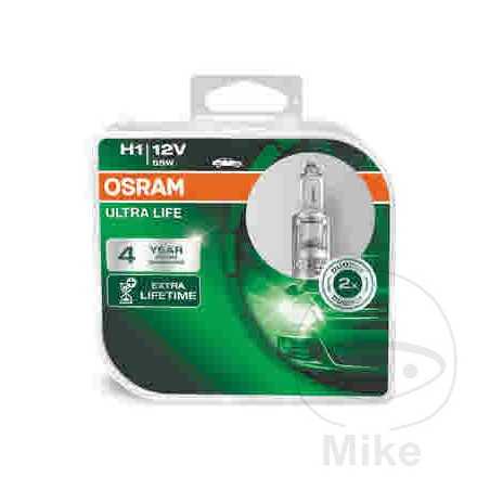 OSRAM Blister 2 bulb lamps for car H1 12V 55W DUOBOX 
ULTRA LIFE 159.16.27
